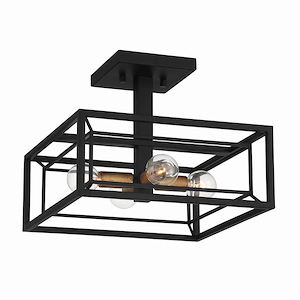 Within - 4 Light Semi-Flush Mount-10 Inches Tall And 12 Inches Wide - 1212274