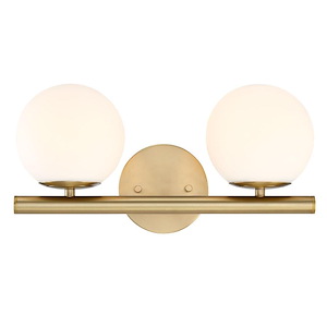 Crown Heights - 2 Light Bath Vanity-8 Inch Tall and 16.25 Inch Wide - 1376146