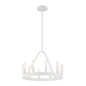 Carousel - 10 Light Chandelier In Modern Style-13 Inches Tall and 18 Inches Wide - 1156704