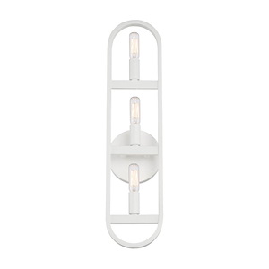 Carousel - 3 Light Wall Sconce In Modern Style-22 Inches Tall and 5.25 Inches Wide - 1158045