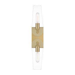 Bergen Beach - 2 Light Wall Sconce In Glam Style-23.75 Inches Tall and 4.5 Inches Wide - 1160767