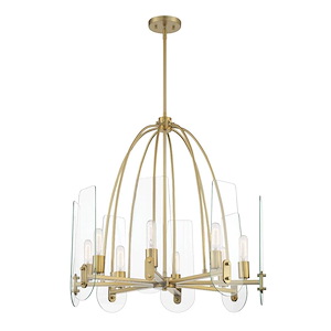 Bergen Beach - 8 Light Chandelier In Glam Style-28.5 Inches Tall and 28 Inches Wide - 1156773