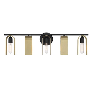 U Turn - 5 Light Bath Vanity In Glam Style-8.75 Inches Tall and 31.5 Inches Wide - 1159787