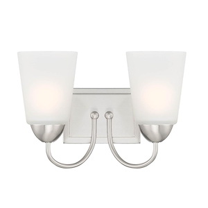 Malone - 2 Light Bath Vanity In Transitional Style-9.25 Inches Tall and 12.75 Inches Wide - 1161123