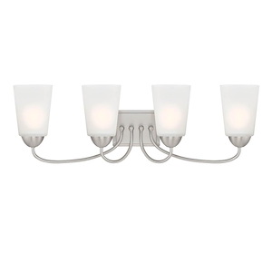 Malone - 4 Light Bath Vanity In Transitional Style-9.25 Inches Tall and 28.75 Inches Wide - 1159156