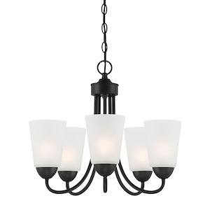 Malone - 5 Light Chandelier In Transitional Style-17.5 Inches Tall and 20 Inches Wide - 1154695
