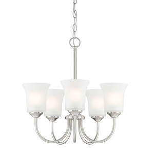 Bronson - 5 Light Chandelier In Transitional Style-20 Inches Tall and 20.25 Inches Wide - 1154589