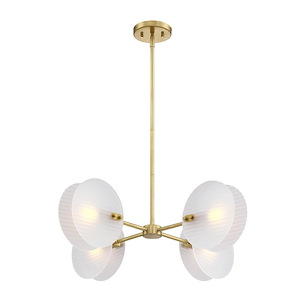 Sky Fall - 4 Light Chandelier -8 Inch Tall and 28 Inch Wide - 1376251