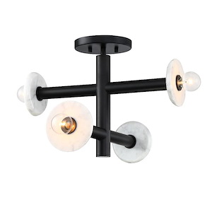 Fina - 4 Light Convertible Semi-Flush Mount-12.25 Inch Tall and 16 Inch Wide - 1376273