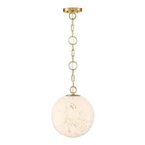 Wine Flower - 1 Light Pendant-14 Inch Tall and 11.75 Inch Wide - 1376284