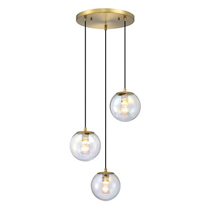 Neva - 3 Light Chandelier -120 Inch Tall and 17.75 Inch Wide - 1370949