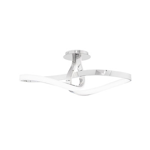 Mobius - 28W 1 LED Semi-Flush Mount-7.75 Inches Tall and 9.88 Inches Wide - 1332605