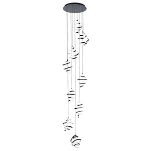 Whirl - 187W 9 LED 4-CCT Pendant-8.13 Inches Tall and 17 Inches Wide - 1332564