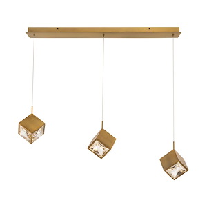 Ice Cube - 21W 3 LED 4-CCT Pendant-8 Inches Tall and 7.75 Inches Wide - 1332696