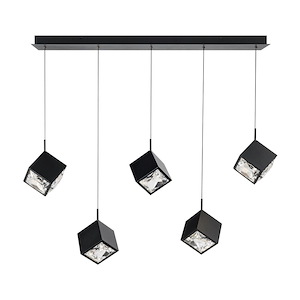 Ice Cube - 36W 5 LED 4-CCT Pendant-8 Inches Tall and 7.75 Inches Wide - 1332635