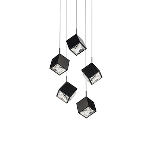 Ice Cube - 36W 5 LED 4-CCT Pendant-8 Inches Tall and 18.63 Inches Wide - 1332643
