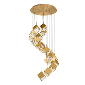 Ice Cube - 150W 21 LED 4-CCT Pendant-8 Inches Tall and 28.13 Inches Wide - 1332647