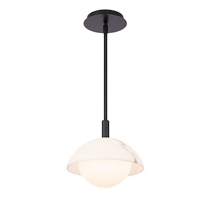Moonstone - 11.2W 10 LED Pendant-9 Inch Tall and 9.75 Inch Wide - 1367926