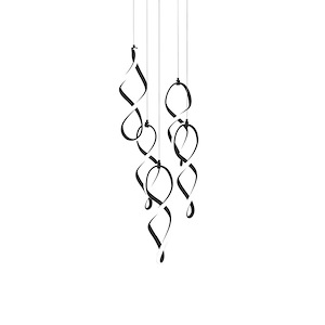 Interlace - 107W 5 LED 4-CCT Pendant-20.5 Inches Tall and 17 Inches Wide - 1332700