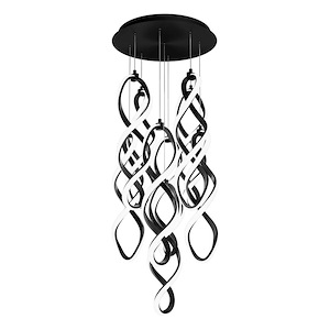 Interlace - 193W 9 LED 4-CCT Pendant-20.5 Inches Tall and 17 Inches Wide - 1332638