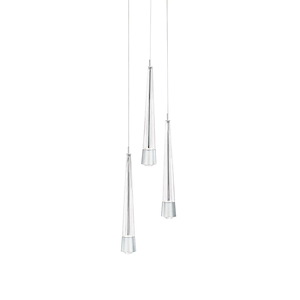 Quill - 24W 3 LED 4-CCT Pendant-40.94 Inches Tall and 12 Inches Wide - 1332672
