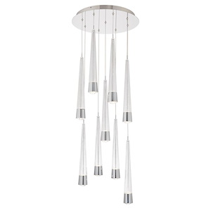 Quill - 72W 9 LED 4-CCT Pendant-68.35 Inches Tall and 17 Inches Wide - 1332667