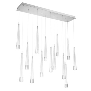 Quill - 112W 14 LED 4-CCT Pendant-58.74 Inches Tall and 9.5 Inches Wide - 1332676