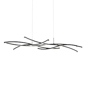Divergence - 78.5W 9 LED Linear Chandelier-6.75 Inch Tall and 22.38 Inch Wide - 1119120
