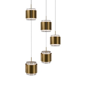 Banded - 50W 5 4CCT LED Pendant-5 Inch Tall and 17 Inch Wide - 1374152