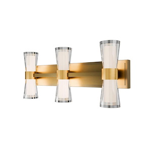 Hourglass - 21W 3 4CCT LED Bath Vanity-10 Inch Tall and 4.13 Inch Wide - 1374208