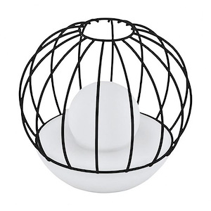 Solar - 0.4W 1 LED Outdoor Table Lamp-7 Inches Tall and 7.5 Inches Wide - 1297252