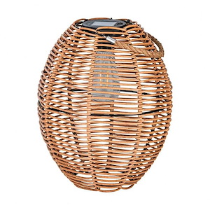 Solar - 0.4W 2 LED Outdoor Table Lamp-17.72 Inches Tall and 10.25 Inches Wide - 1299401
