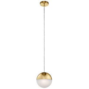 Moonlit - 17W 1 LED Pendant In Contemporary Style-7.75 Inches Tall and 8 Inches Wide - 1334755
