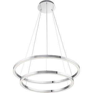 Opus - 36 Inch 2 Led Chandelier