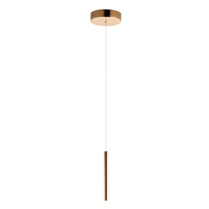 Flute-1W 1 LED Pendant-1 Inches wide by 12 inches high - 657937