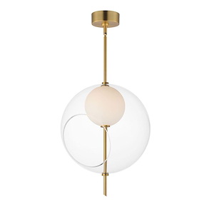 Martini - 12W 1 LED Pendant-19.75 Inches Tall and 15.75 Inches Wide - 1327143