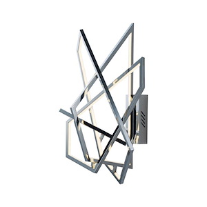 Trapezoid-45W 1 LED Wall sconce-20 Inches wide by 26.5 inches high - 657904