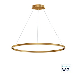 Groove-1 LED Pendant-39.5 Inches wide by 1.5 inches high - 1025124