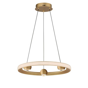 Nodes - 24W 1 LED CCT Select Ring Pendant-2.75 Inches Tall and 18 Inches Wide - 1266055