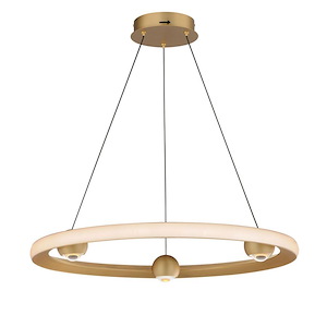 Nodes - 35W 1 LED CCT Select Ring Pendant-2.75 Inches Tall and 24 Inches Wide - 1266056