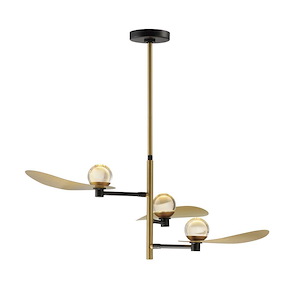 Pearl - 18W 3 LED Suspension Pendant In contemporary Style-15.75 Inches Tall and 39.25 Inches Wide - 1284211