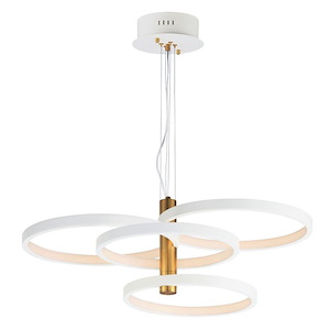Hoopla - 18.5W 4 LED Pendant-13.25 Inch Tall and 29.5 Inch Wide - 1370578