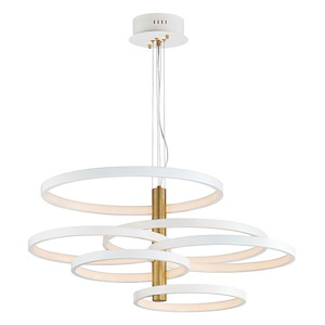 Hoopla - 6W 22 LED Pendant-18.5 Inch Tall and 37.5 Inch Wide - 1370579