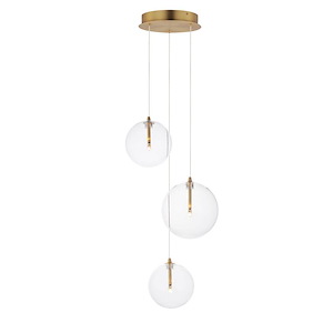 Global - 5.4W 3 LED Pendant-8 Inches Tall and 11.5 Inches Wide - 1342777