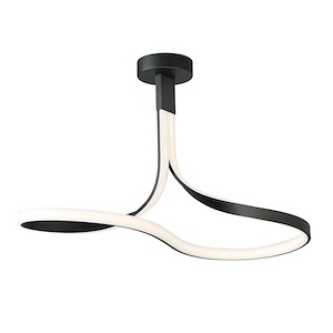 Serpentine - 39W 1 LED Semi-Flush Mount-19 Inches Tall and 13 Inches Wide - 1327226