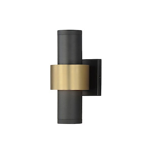 Reveal - 18W 3 LED Outdoor Wall Mount-12 Inches Tall and 5 Inches Wide - 1311220
