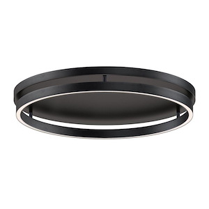 Groove - 27W 1 5CCT LED Flush Mount-1.25 Inch Tall and 24 Inch Wide - 1370643