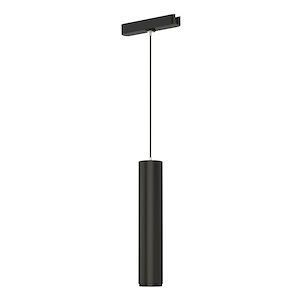 Continuum Track - 5W 1 LED Tube Pendant-10 Inches Tall and 2 Inches Wide - 1342836