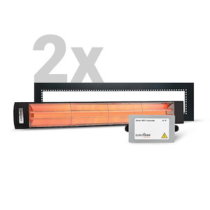 Electric Heater WiFi Controller and Flush Mount Frame Bundle - 1383676