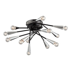 Zazu - Twelve Light Flush Mount - 25.75 Inches Wide by 8 Inches High - 1076357